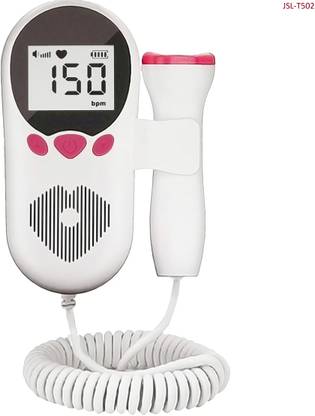 Accutrust Fetal Doppler Baby Heartbeat Monitor for Pregnancy | LCD Display White Fetal Doppler