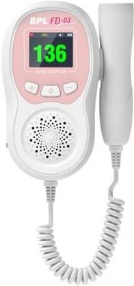 BPL FD-03 Ultrasonic Fetal Doppler Heart Rate Detection Monitoring Machine White Fetal Doppler