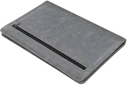NISUN PU Leather 4 Ring Professional File Folder for Documents Certificates, Conference Folder with 20 Leaf's