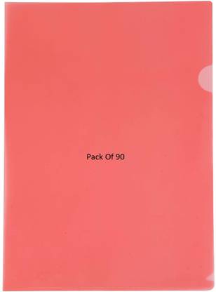 SHINING ZON Polypropylene Red Colour L Folder