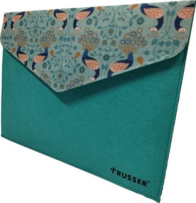Trusser Trusser Eco fabric Document Folder- Peacock Design