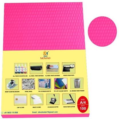 Momad PVC Spiral A4 Binding Sheet