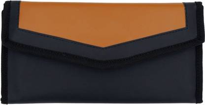 FASTIDIOUS Leatherette Stylish Velcro Chequebook Holder Document Organizer With Multiple Pockets