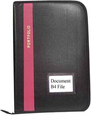 Kopila PU Leather Document,Certificate Zipper File Folder