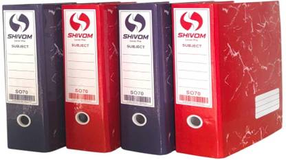 Shivom Cardboard Marble Lamination Office Lever Arch Box Files SO70 Best for A4, Legal, Letter Size, Office document & Certificates
