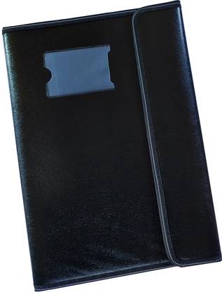 SHINING ZON Leather Magnetic File Folder Document File