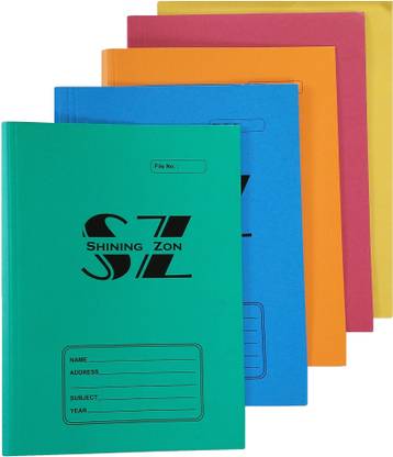 SHINING ZON Paper Office Reports File Folder For Document Certificates