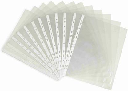NEELGAGAN Data Pocket Full Size 100 Micron (1 Pkt. 50 Sheet) File Folder Sheet Protector