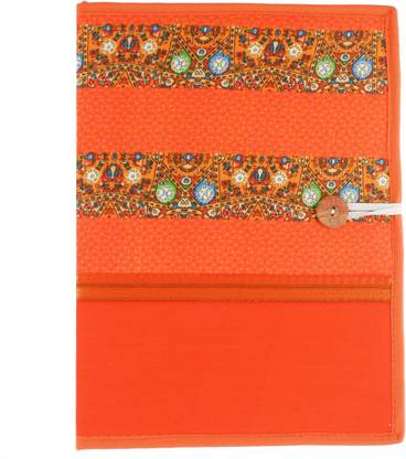 ASRAW Premium Cloth Printed Conference File Folder Elastic Loop Document Holder For Marksheets, Graduation Degree, Certificates, Professional Papers- For School, College And Corporate Use