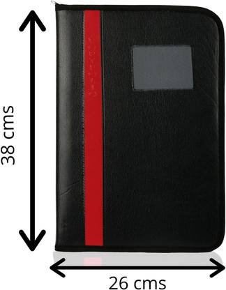 FABRINIES FAUX LEATHER 40 LEAF FILE FOLDER FOR DOCUMENTS