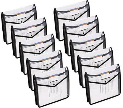 Goodwill Tech PP Plastic Clear Transparent Button Bag