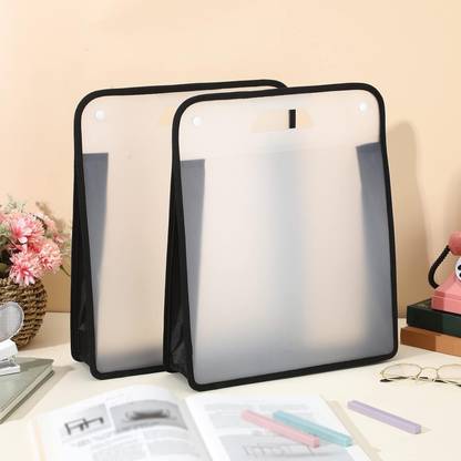befunky Plastic Scrapbook Paper Storage 12x12 Sheets Organizer with Handle Expandable Craft for Documents