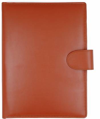 ASRAW Faux Leather Multipurpose Magnetic Button Lock Conference File Folder Certificate Organiser for Business Meetings, Conferences, Seminars, Presentations, Interview Portfolio- School, Home and Office Use