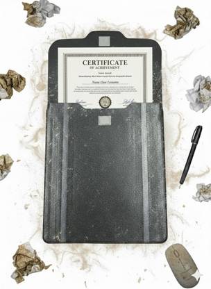 SKP Velcro Bag | Sleek,Stylish & Transparant | Pack Of 5 Document Cover | Interview Files