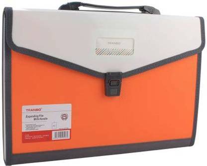 Greeshma Plastic Expanding File Folder with 13 Section Pockets,