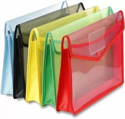 PGC Enterprises Plastic Transparent Envelope Folder