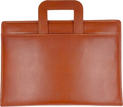 ASRAW Faux Leather Multipurpose Two Ring Conference Handle Bag Organiser Without Leaf Zipper Document Holder For Business Meetings, Conferences, Seminars, Presentations, Interview Portfolio- Personal And Professional Use