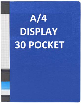 vavia A4 size Clear Book File(30 transparent inner pockets)(Size: 12.25 X 9.25 inch) / Display File / Leaf File