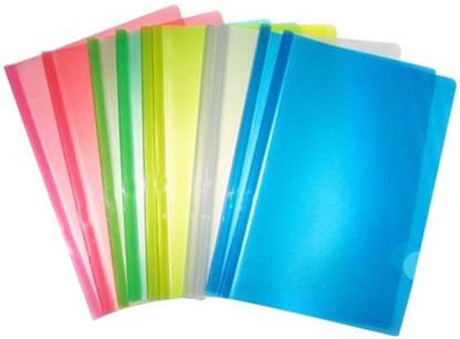 Shuban 10 Pcs Plastic A4 Paper Organizer Sliding Bar File Report Covers Stick File