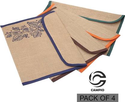 CAMPIO Jute All in One Conference Folder Portfolio Executive File Documents Holder for Home