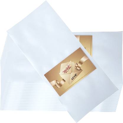 Sahyogi Enterprise Plastic Transparent Plane Plastic Envelope 4.5"x10" pack of 200