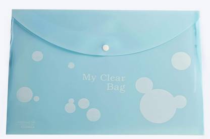 World One Polypropylene Circle Print My Clear Bag Button for Document with 0.2mm Thick PP Sheet, Machine Fitted Snap Button with Back Fold Sealing for Extra Strength Die Cut,