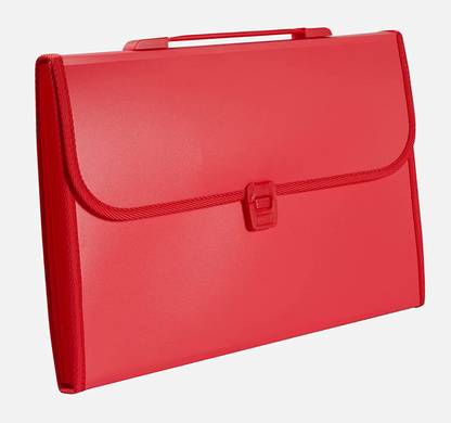 SHINING ZON Pp Red Expanding File Folder