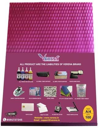 verena PVC Spiral Binding Sheet A4