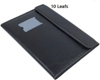 HATHIYANI Leather Document File Folder for Certificate Of A4 Size|Document Organizer Sleeve File for Office (10 Sleeves) Pack2
