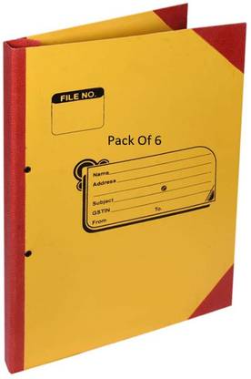 SHINING ZON Cardboard Cloth Corner Paper Spring File For Documents Certificates