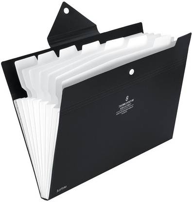 NISUN Polypropylene 8 Pocket File Folder Document Holder