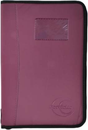 Roxova Faux Leather Portfolio File Folder For Document & Certificate.
