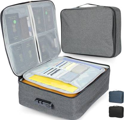 venimall Multipurpose Waterproof Certificates & Document With Lockable Document bag