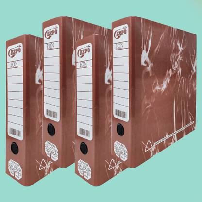 Expo Cardboard Lever Arch Box File Folder Laminated, Office Binder Box File Folder Style Brown Cover File Document & Certificate