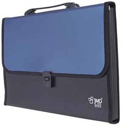 JMD Plastic GOLD 13 Pocket Expanding File Folder with Handle A4/FC Letter Size