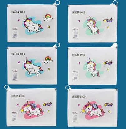 GUNGUN Silicone Unique Design File Folder For Kids Random Design{Unicorn}