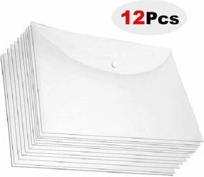 futureX plastic Plastic Side Button Document File Bag