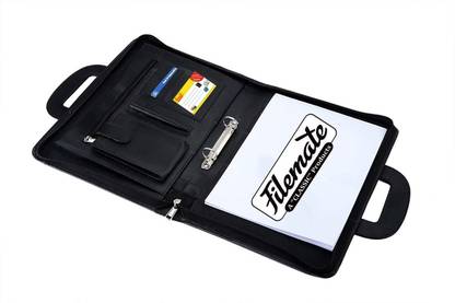 फाइलमैट कॉन्फ्रेंस डॉक्यूमेंट बैग विथ हैंडल(FS साइज़:14inch -x- 10inch)(इनसाइड रिंग क्लिप,मोबाइल कवर,पेन होल्डर,विजिटिंग कार्ड शो)