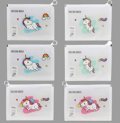 GUNGUN Silicone Unicorn Design File Folder Of Random Design For Kids