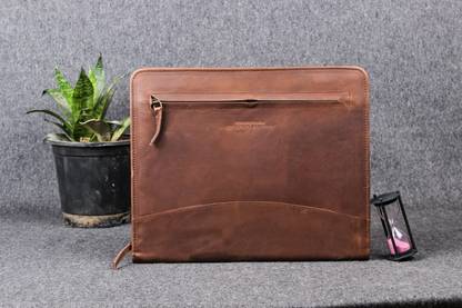 The Leather Warehouse document file folder for certificates a4 Document Bag