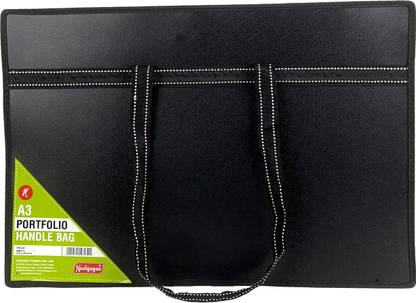 NEELGAGAN Portfolio Handle Bag A3 Size Document Bag Handbag Briefcase for Carrying Paper Files