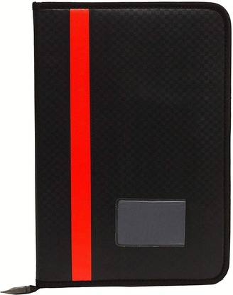 Freedy Black Leather File Folders for Certificates, Documents Holder,