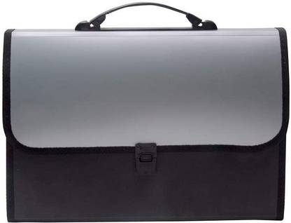 SHUANG YOU plastic Plastic 13 Pockets Expanding Piano File Folder Plastic Office Desktop File