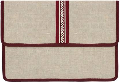 futureX Jute Jute Bag File Folders for Certificates and Important Documents - (Maroon)