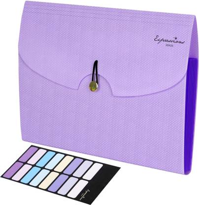 NISUN Polypropylene 7 Pockets A4/Lettr Size File Organizer Expanding File Folder Document Organizer