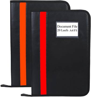 Parthav PU Leather files and document folder with 20 Leefs