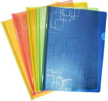 CAMPIO Plastic Plastic File A4 Size | Stick Transparent Box Design File Folder Stick File/Strip File for A4 Paper Holder Storage Case Organizer, My Clear Plastic 100 microns