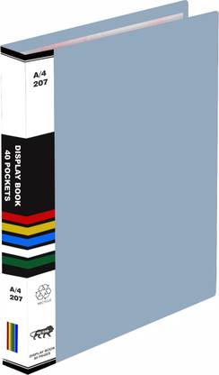 Salty 40 Pocket 80 Pages Plastic A4 Size Presentation Display Book Folder File Suitable for storage of certificates
