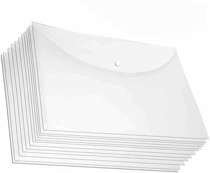 futureX plastic Transparent plastic A4 Sze Report File Bag (Set Of 5)