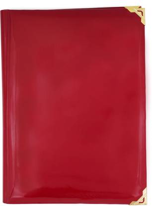 FASTIDIOUS Premium Leatherette Stylish Conference File Folder Multiutility Punchless Clip Mechanism Personal and Professional Document Holder for Meetings, Seminars, Presentations, Interviews- School, Home and Office Use